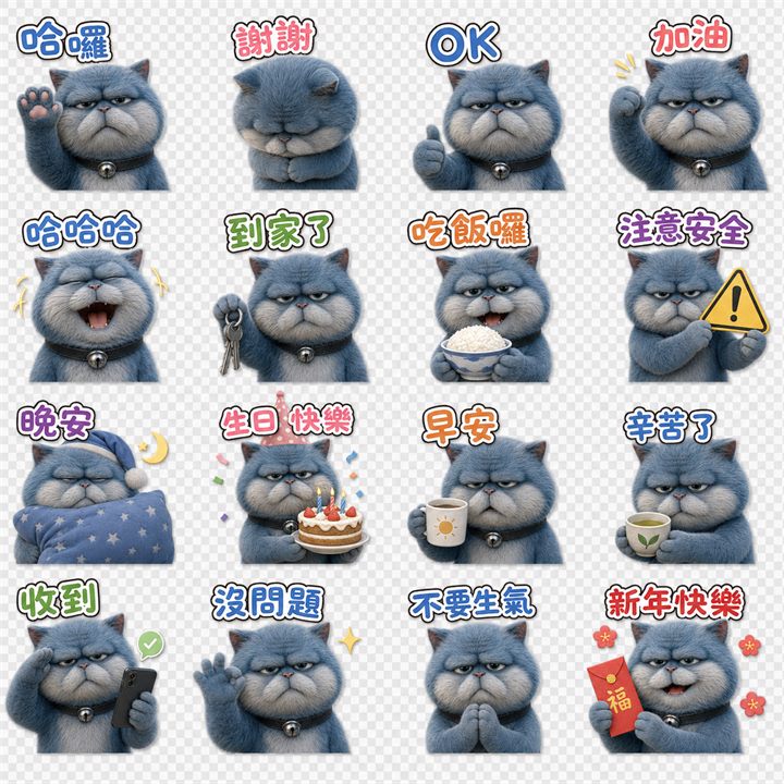LINE官方貼圖服務示意